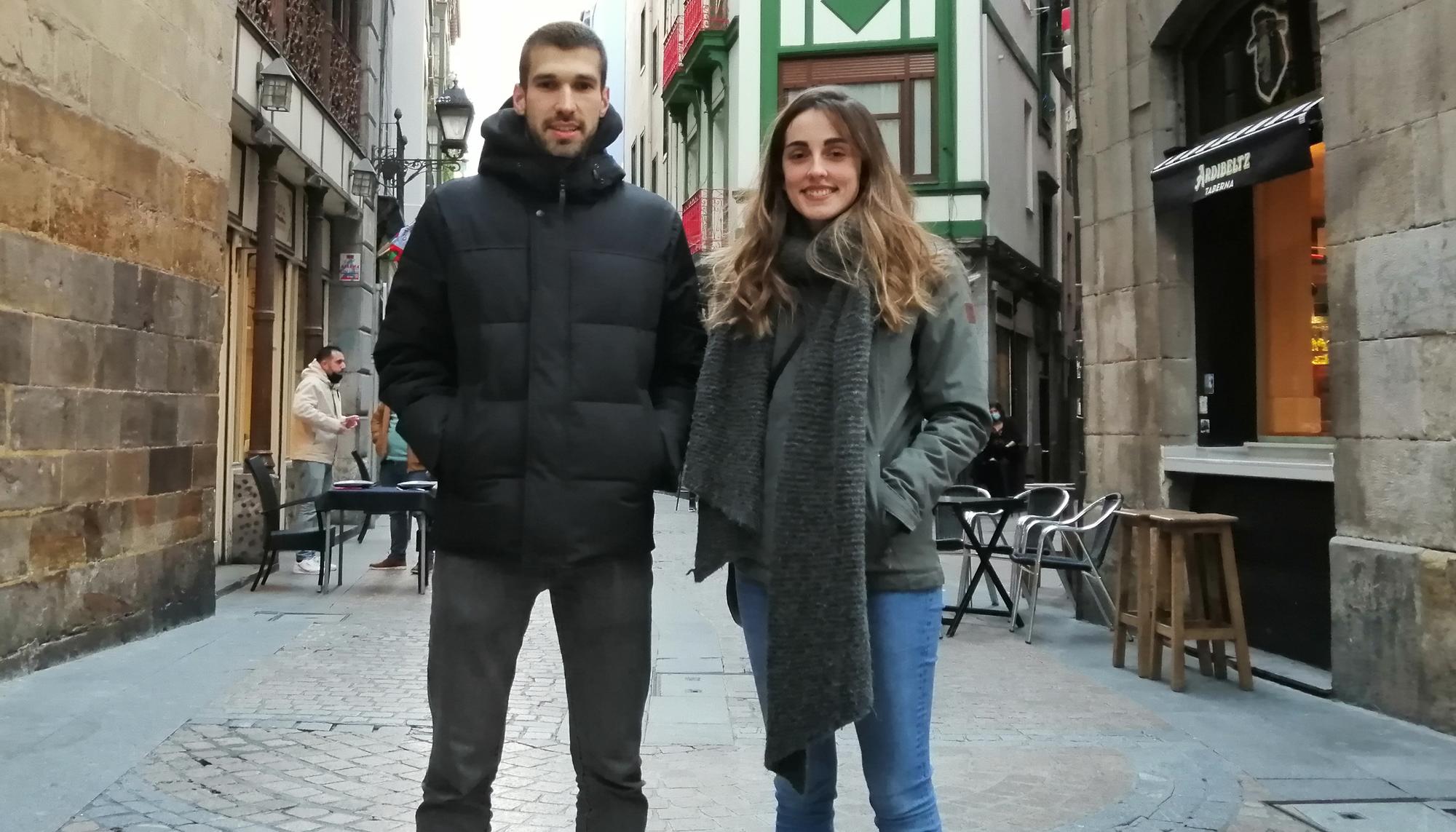 Unai Martinez eta Ane Ibarzabal Bilbon